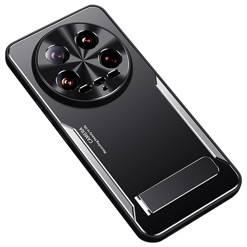 For Xiaomi 14 Ultra Case Kickstand Aluminum Alloy+TPU Hybrid Phone Cover Protector