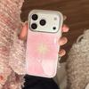 Pink Firework IPhone 17 Pro Max Apple 16 Phone Case, 15-inch Gold-plated, New Year's Atmosphere High-Quality Protective Case