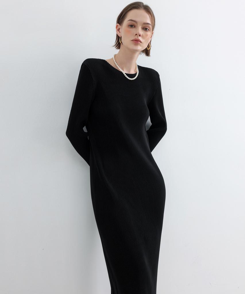 PLEATSMOOD Essential Relaxing Pleated Dress