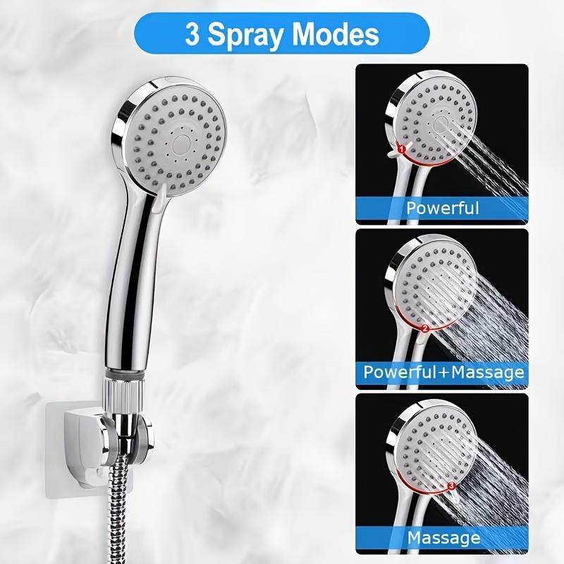 High Pressure Rain and Handheld Shower Head Combo, 11-Inch Extension Arm, 9 Settings, Adjustable Height and Angle, Chrome or Matte Black