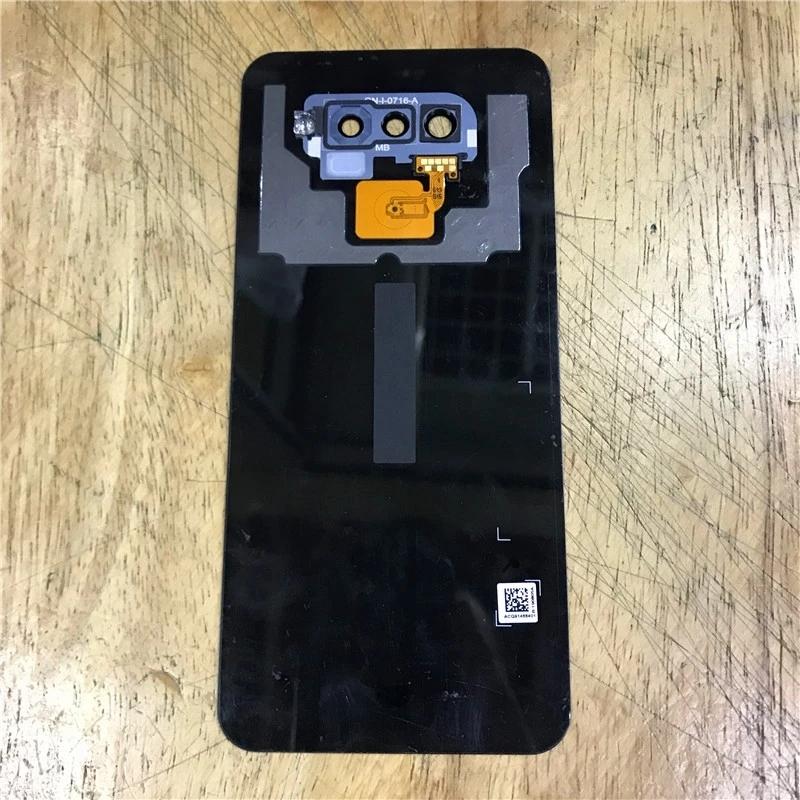 Glass Rear Housing  Battery Cover Back Housing For LG Q70 LM-Q730N With Fingerprint + Camera Lens Repair Parts