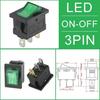 10/30/100 Pcs KCD1 Snap - In Boat Rocker Switch - SPST ON - OFF, 2/3/4 Pin, 250V 6A (AC) / 125V 10A, 2P Toggle Power Snap Switch