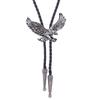 Relief Eagle Buckle Decors Bolo Tie for Men Women Bridegroom Wedding Necklace Western Cowboy Necktie Bolo Tie for Shirt