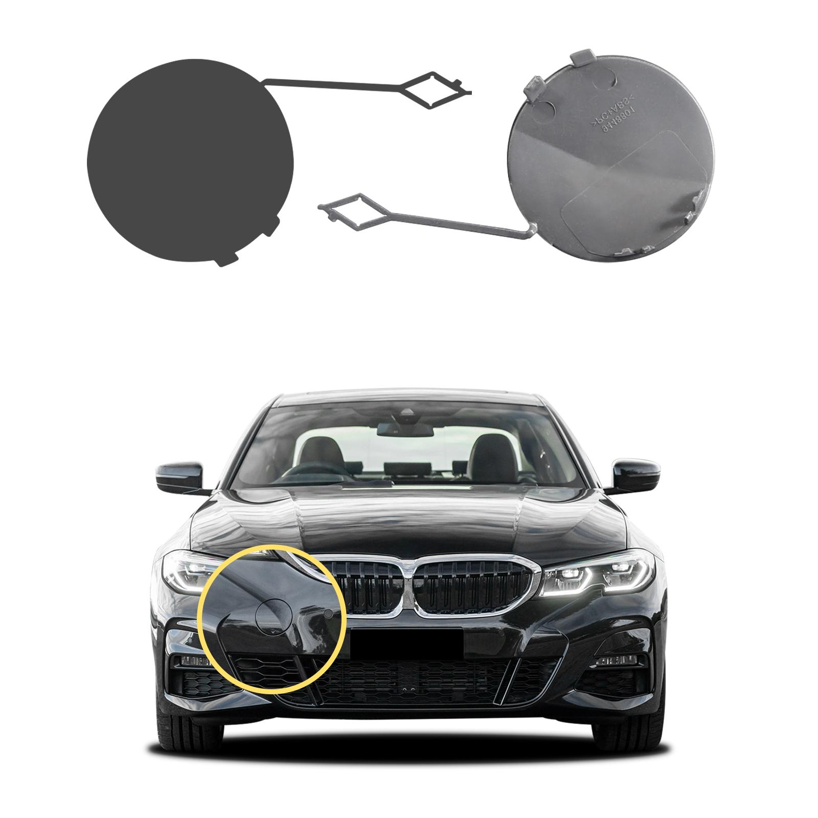 Front Bumper Tow Hook Cap Towing Eye Cover For BMW 3 G20 G21 M-Sport 2018 2019 2020 2021 2022 51118099893 Car Accessories Unpainted Passenger