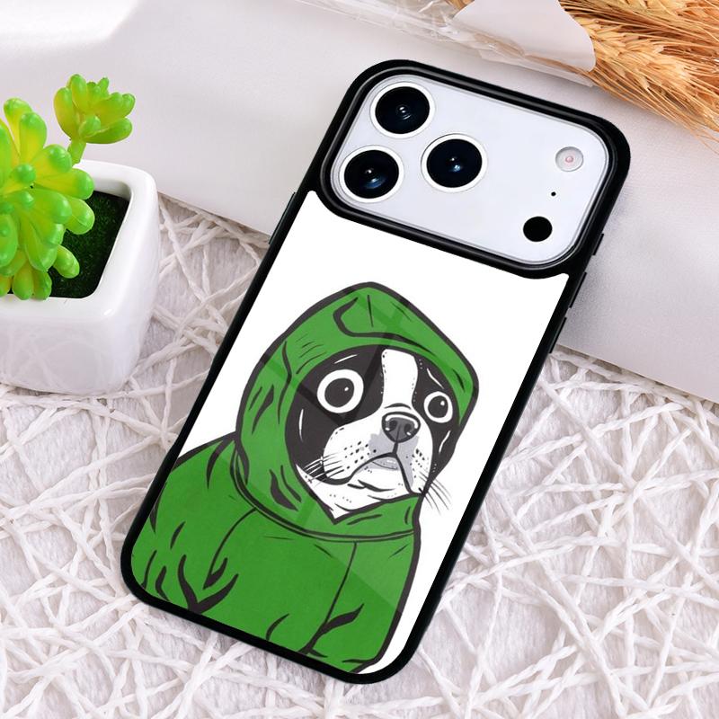 Cartoon Französische Bulldogge Handyhülle für iPhone 17 Air 16 15 11 12 14 13 Pro Max Stoßfeste Hülle