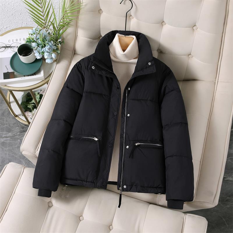 

2024 Korean Style Petite Warm Thickened Down Cotton Jacket: Women s Winter Short Coat M 80-105 jin