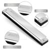 East Top Double Tone Tremolo C 24 Brass Leather Clean for Study and Practice Harmonica, Harmonica, Tune, Holes, Cover, Case, Cloth, Beginners,