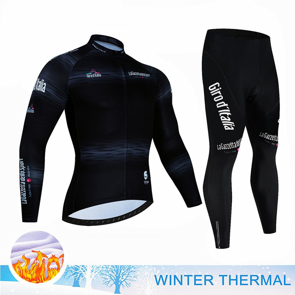 Zimní fleecový cyklistický dres Tour of Italy, cyklistický dres, MTB závodní cyklistický dres, oblek, venkovní sportovní cyklistický set, oblečení Ropa Ciclismo