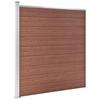 Clôture de jardin - VIDAXL - WPC - 1218x186 cm - Marron - Résistante à la pourriture et rouille