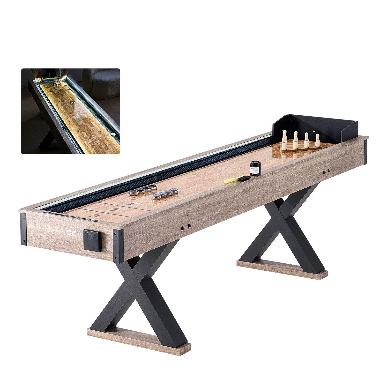 VEVOR Shuffleboard Table, 9 ft LED