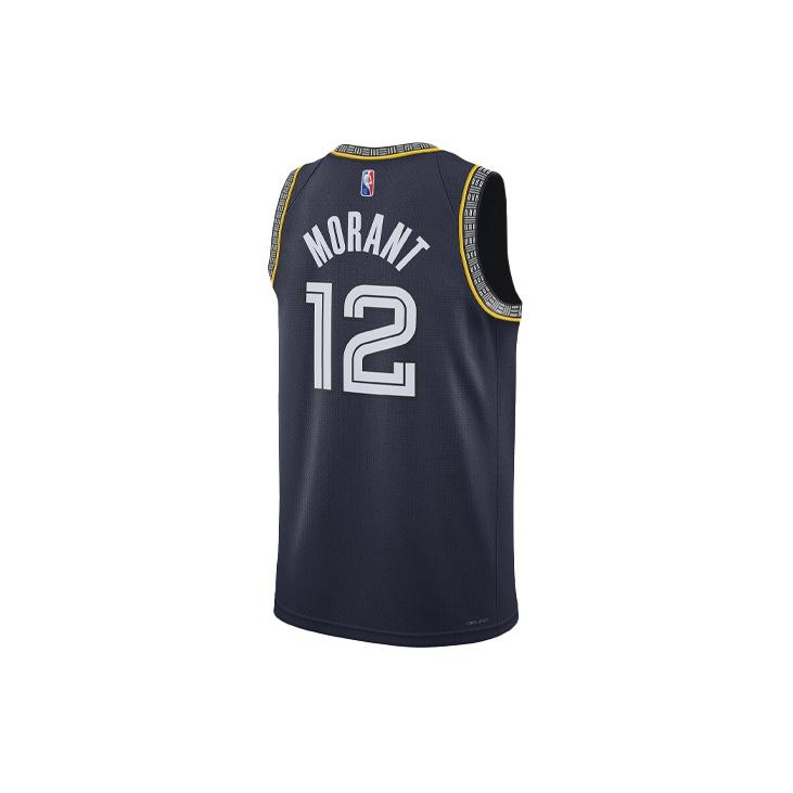 Nike NBA Memphis Grizzlies Morant City Edition Swingman Jersey Navy Men Streetwear DB4033-419
