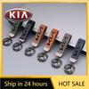 2026 Hot Car Sticker Leather Car Emblem Key Ring Chain Pendant For KIA Ceed Sorento K3 Rio Sportage Soul Picanto Auto Styling Ke