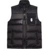 Logo Print Stand Collar Zip Casual Sleeveless Down Jacket Men Jacket Black CG626-R81