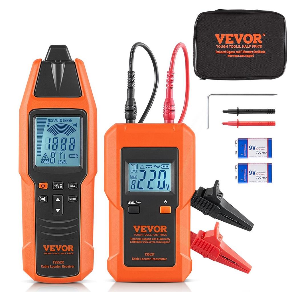 Subterranean Wire Tracker, Up To 3 FT Detection Depth, Voltage Range 12-600V, Circuit and Line Break Locator, Extends To 6561 FT for Underground