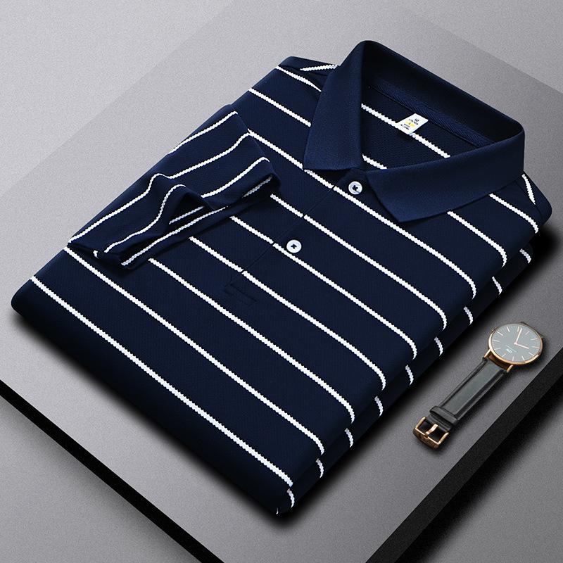 Dmao Short-sleeved POLO shirt, men's pure cotton breathable T-shirt, business casual lapel top