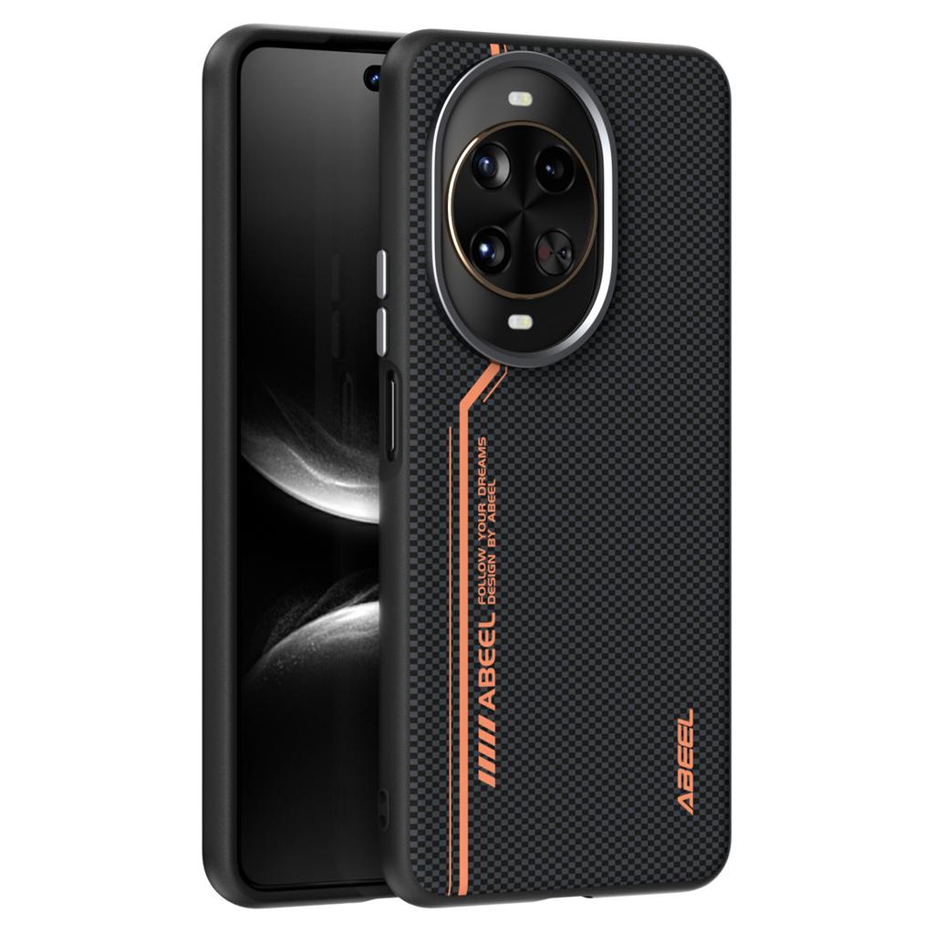 ABEEL For Huawei Nova 14 Pro 5G Case Compatible with MagSafe Printed PC TPU Aluminum Alloy Leather Phone Cover