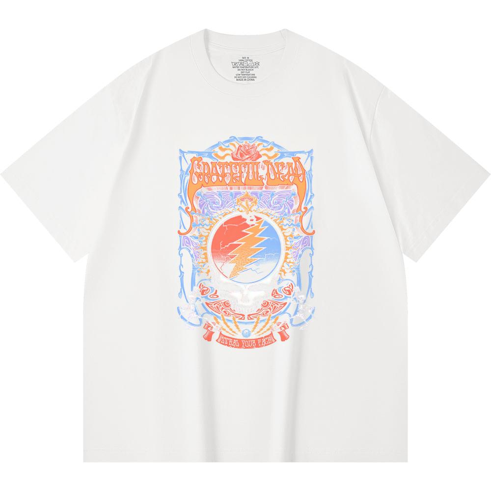 230 Gsm 100% Cotton Heavy Metal T-Shirt  Rock Band Popular Music Print Unisex Heavy Cotton T Shirt