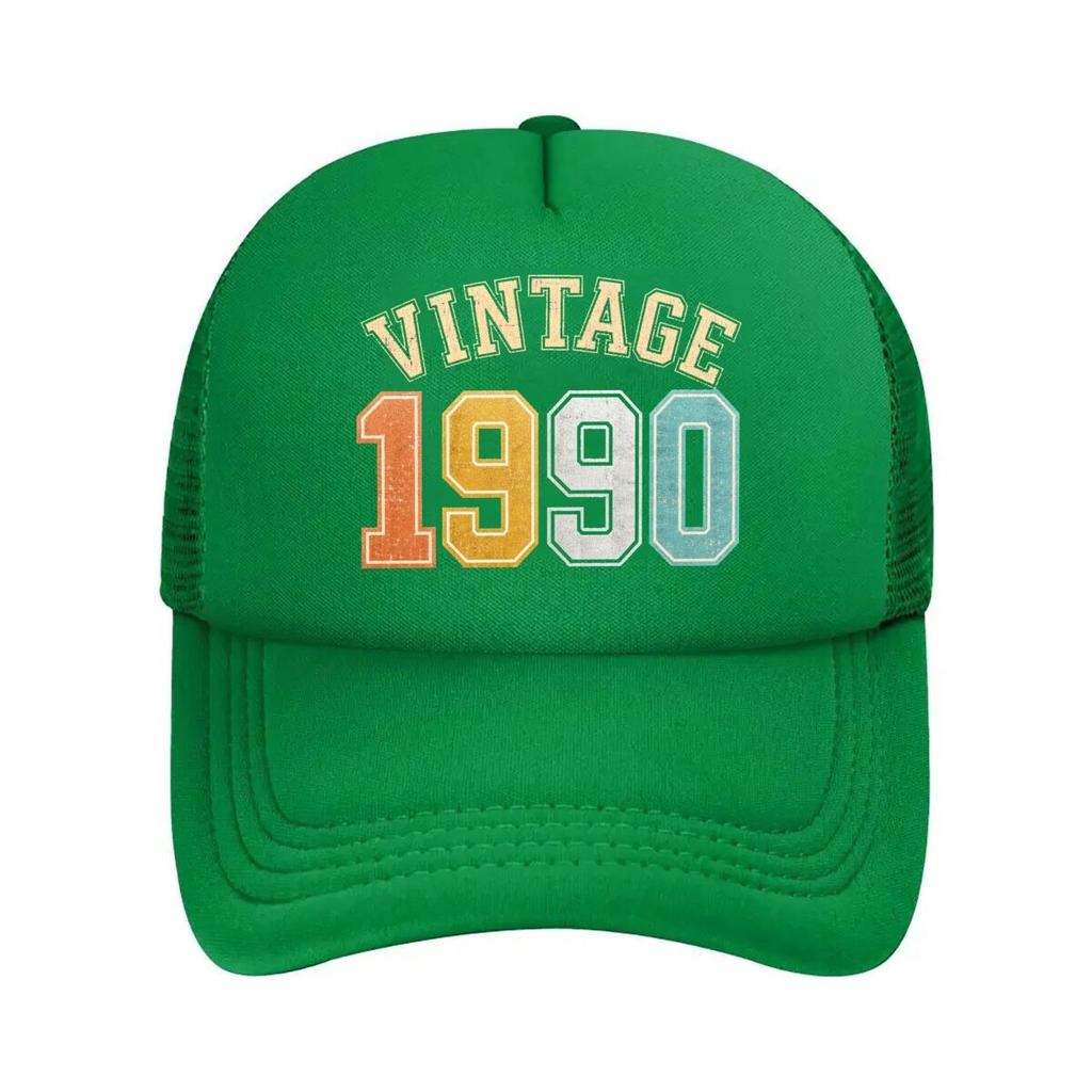 Vintage  Retro Year Graphic Mesh Baseball Cap For Womens Unisex FeUnisex Beach Dad Hat Hip Hop
