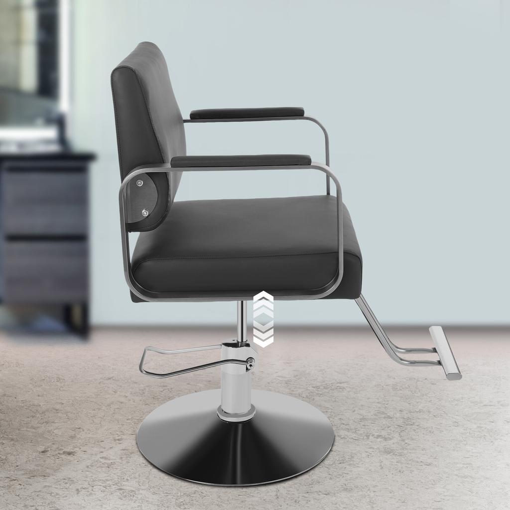 Salon Stylist Chair, 360 Swivel Revolving Barber Chair, 440 lbs Weight Capacity, Adjustable for Hairdressing & Beauty Parlor Use