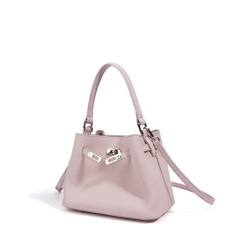 New Women's Versatile Shoulder Bag Premium Leather Crossbody Handbag Niche Child Mother Bucket Bag