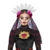 Smiffys Womens/Ladies Deluxe Sunburst Day Of The Dead Headband & Veil