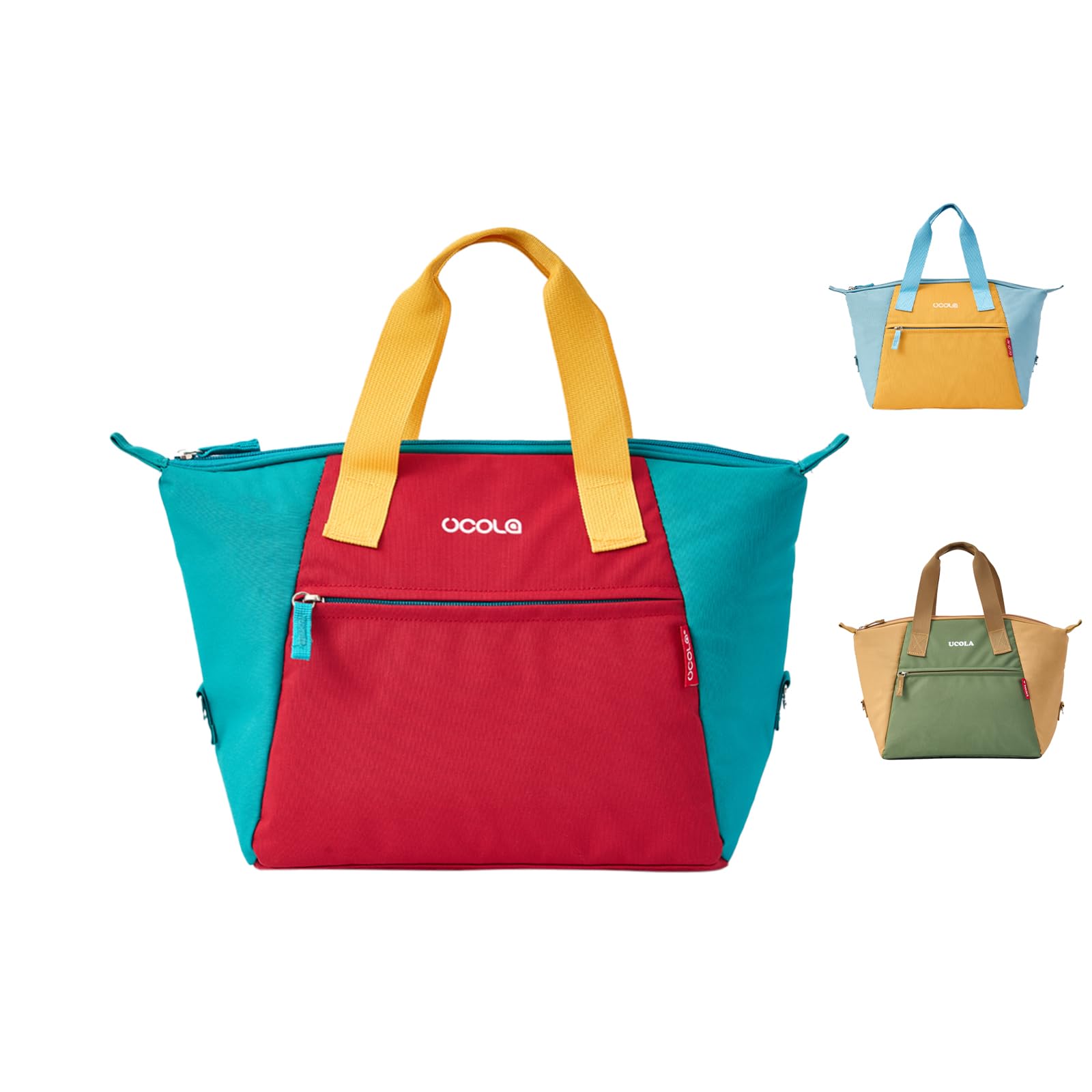 

Large Capacity Foldable Lunch Bag with Insulation and Waterproof Lightweight Cooler Tote Bag for and 29 x 15 x 26cm x x Triple-Layer PEVA, Bag,