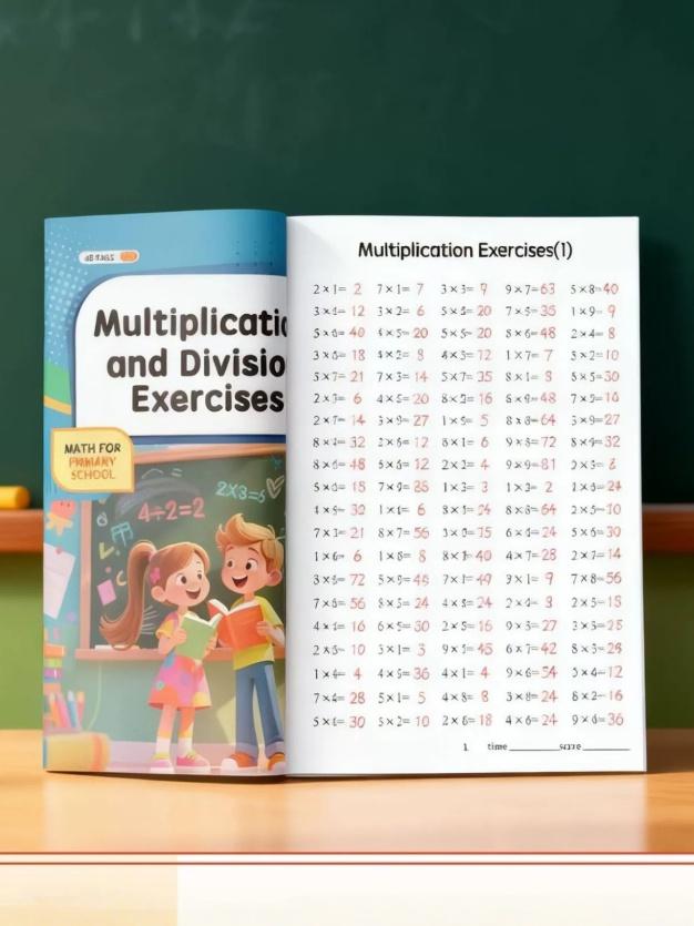 

Times Tables Paper Practice Workbook Multiplication Division Within 99 - Exercises For Children S Math Aid Learn Practice Tool Set 1 book
