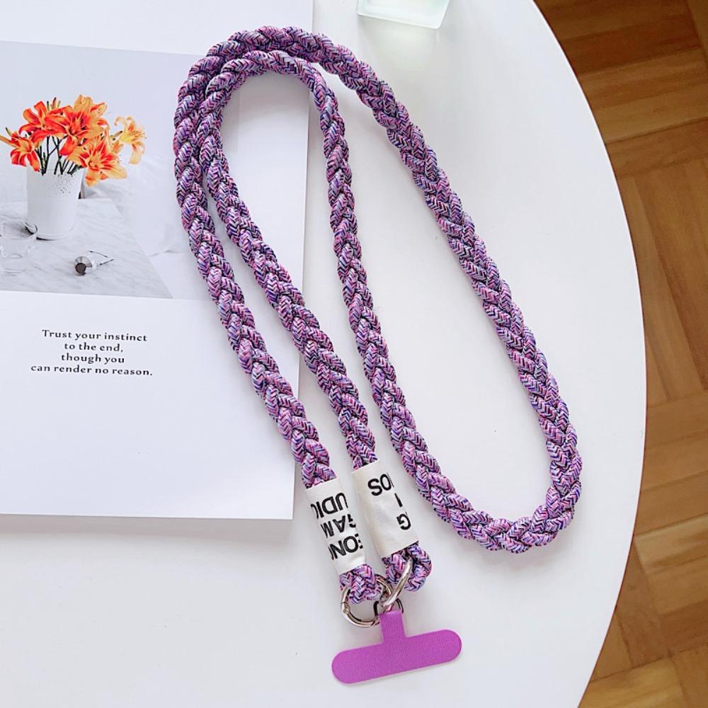 New Long Phone Lanyard Braided Rope Keychain Phone Case Chain Straps Crossbody Outdoor Lanyard Hanging Cord Phone Accessories