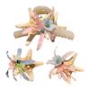 Hair Claw Starfish Artificial Flower Decor Anti-Slip Design Hair Clip Back Head Shark Hair Claw Holiday Travel Beach Hair Accessory