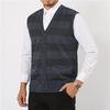 Gilet Ispessito da Uomo Anziano di Mezza Età Gilet Maglione Autunno Inverno Scollo a V Cardigan Gilet Maglia di Lana