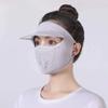 Ice Silk Women's Sunscreen Mask: UV Protection, Breathable, Stylish Design, Protects Eye Corners, 2024 Edition