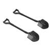 2PCS RC Simulation Metal Shovel Alloy RC Car Shovel Tool for 1 10 RC Crawler Decoration Accessories Black