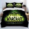 Joc de imprimare 3D World Warcraft WOW Set de lenjerie de pat Husă de pilotă Set de pat Husă de pilota Față de pernă Consolator King Queen Size Băieți Adult