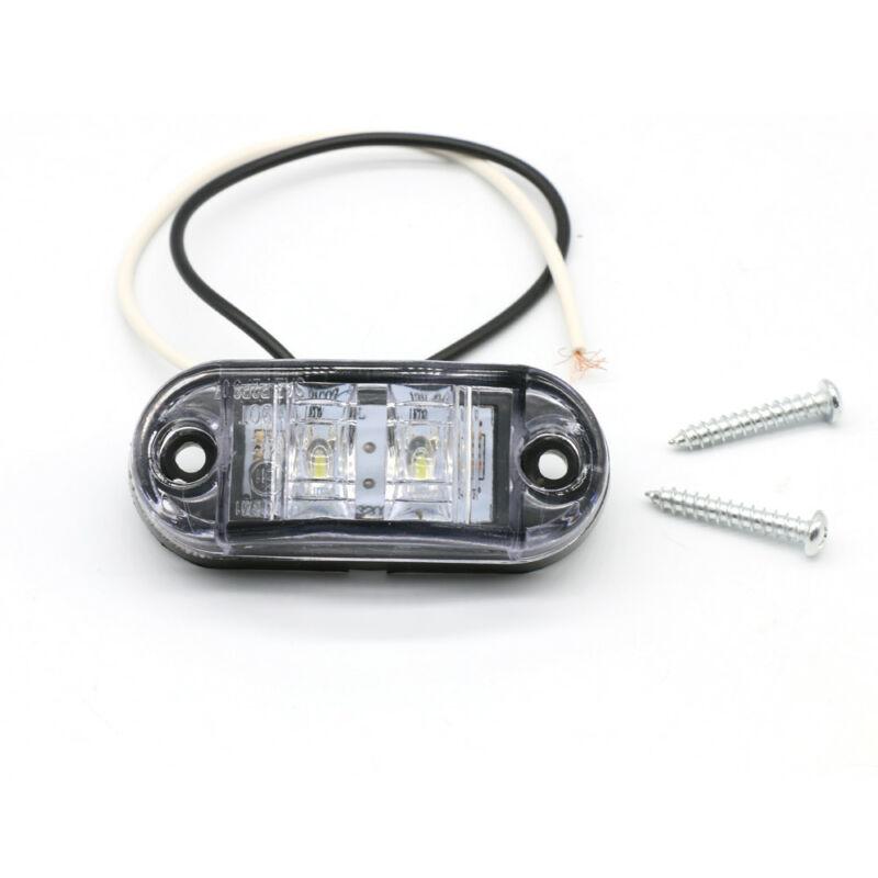 4 Luci LED Laterali Per Veicoli - Indicatori Di Posizione 12V/24V Impermeabili IP67 Per Camion, Rimorchi, Furgoni - Rosso