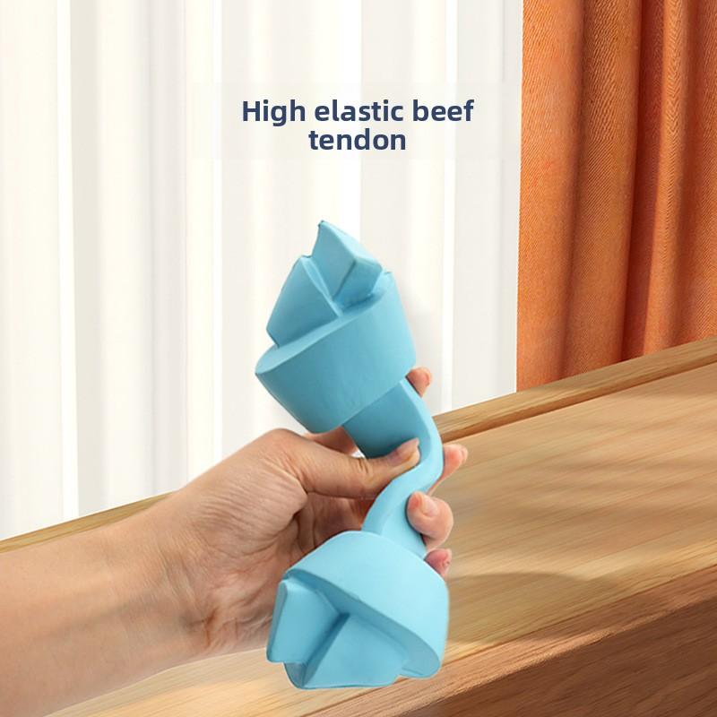 Dog Toys That Can't Be Chewed, Tooth-cleaning Dumbbells, Elastic Puppy Toys, Natural Rubber Pet Toys