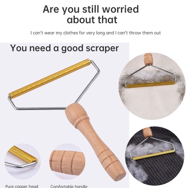Wholesale Jute Wood And Alloy Lint Remover Perfect For Removing Pet Hair