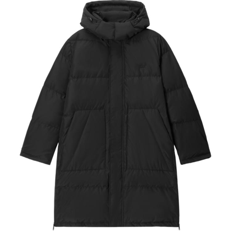 Levis Simple Comfortable Versatile Warm Mid-Length Down Jacket Men Outerwear Black 002PV-0000