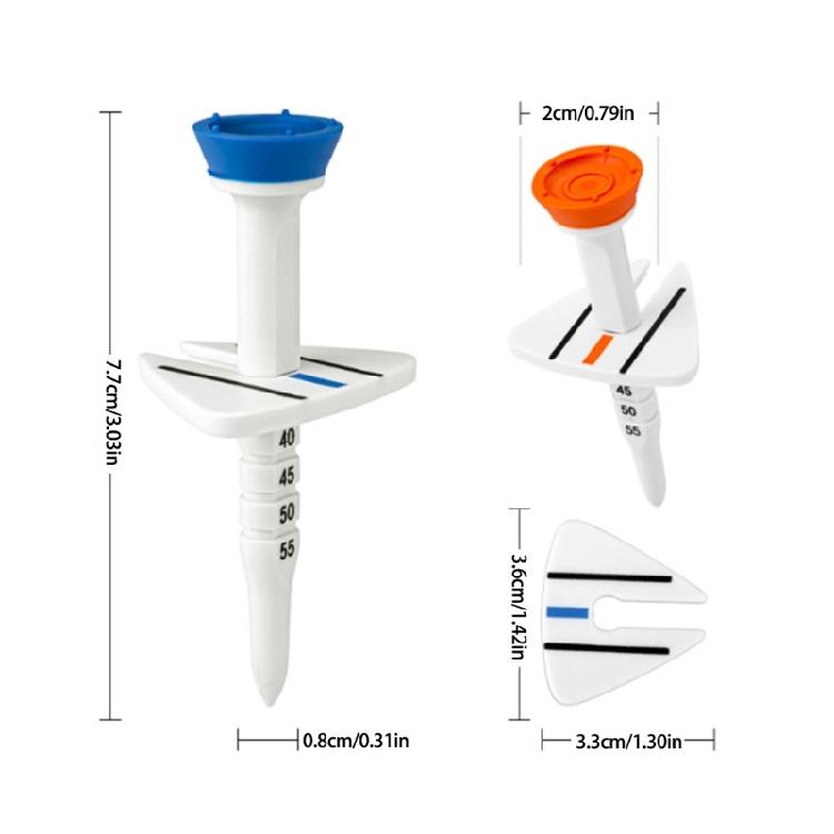 4Pcs Golfs Tees Driver Training Accessory Adjustable Height Golfs Tees Golfs Tees Golfs Holder Base Golfs Support Tees