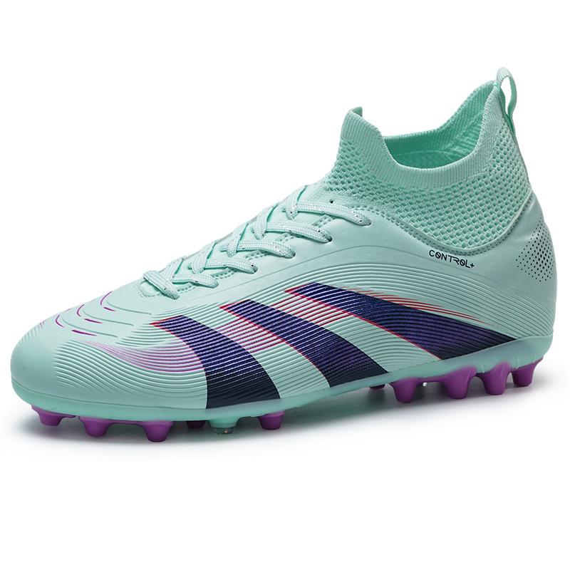 

World Cup football shoes men s and women s training shoes AG spikes sports shoes high-top non-slip student children s football shoes 34