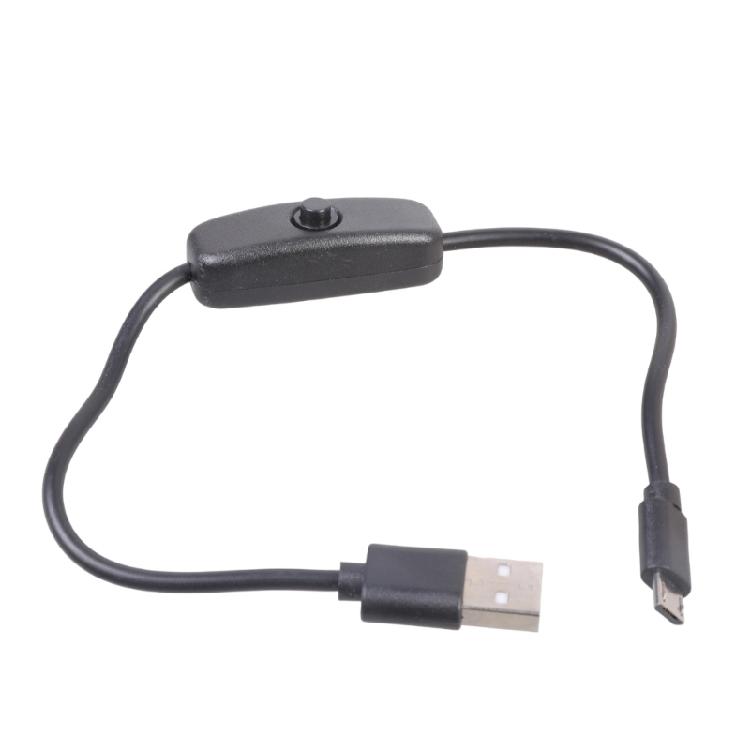 Upgrades USB to Tiny USB Charging Cable Featuring Convenient On Off Control Switches Flexible Cable for Home Office Use