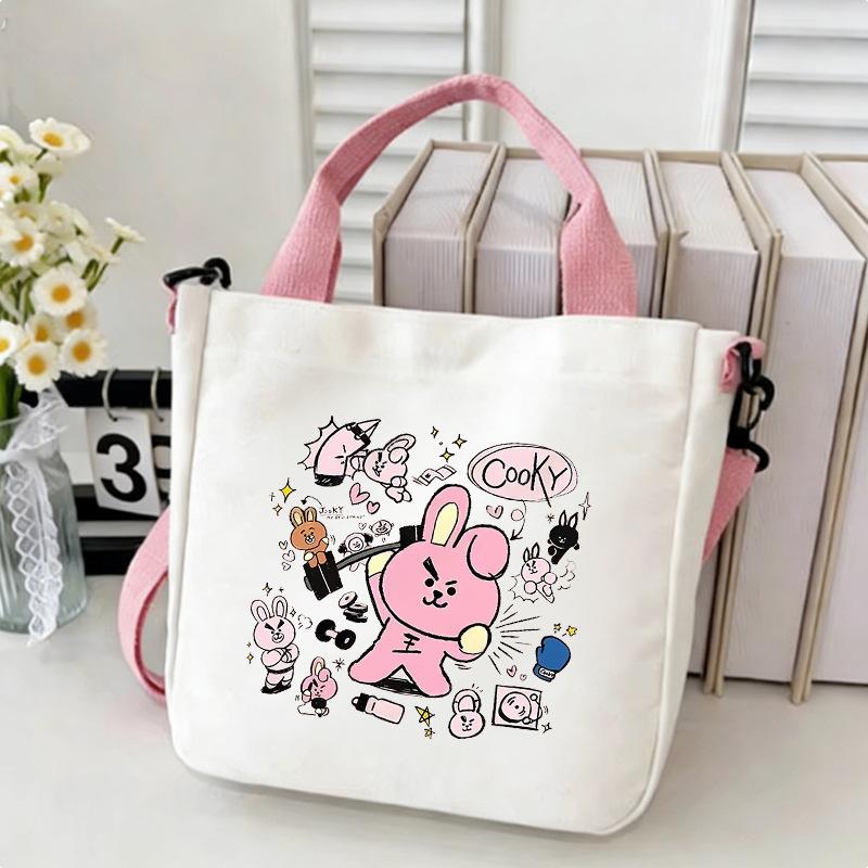 Korean Boy Group Canvas Shoulder Bag - Best Seller Student Handbag