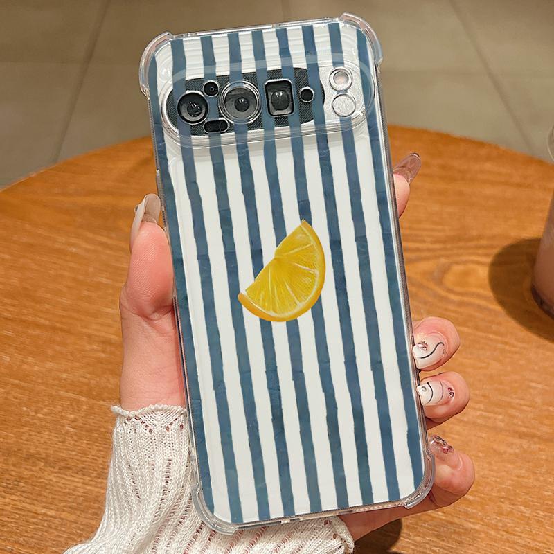 Red Cherry Pattern TPU Phone Case For Google Pixel 9 Pro Pixel 9 Pro XL Slim Soft Silicone Transparent Cover For Google Pixel 9A