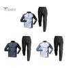 2Pcs/Set Men's Quick-drying Fitness Suit Half-zip T-shirt Trouser Set Sports Track Field Clothes Breathable Sportswear for Running Cycling