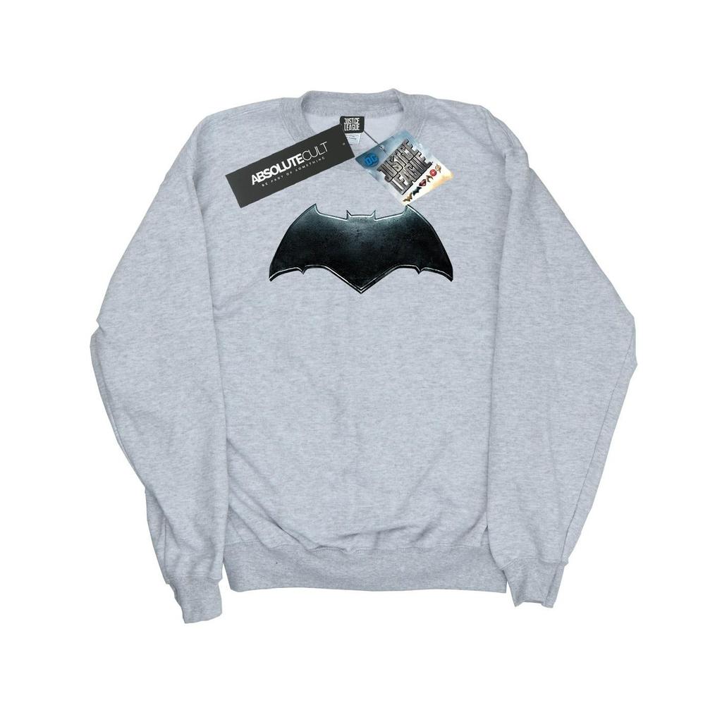 DC Comics Mens Justice League Movie Batman Emblem Sweatshirt