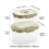 Plastic Stackable Preservation Box With Handle Refrigerator Egg Fresh-keeping Box Stackable Fruit Vegetable Storage Container