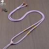 Hand-woven Adjustable Gold Jade Pendant Rope for Men and Women