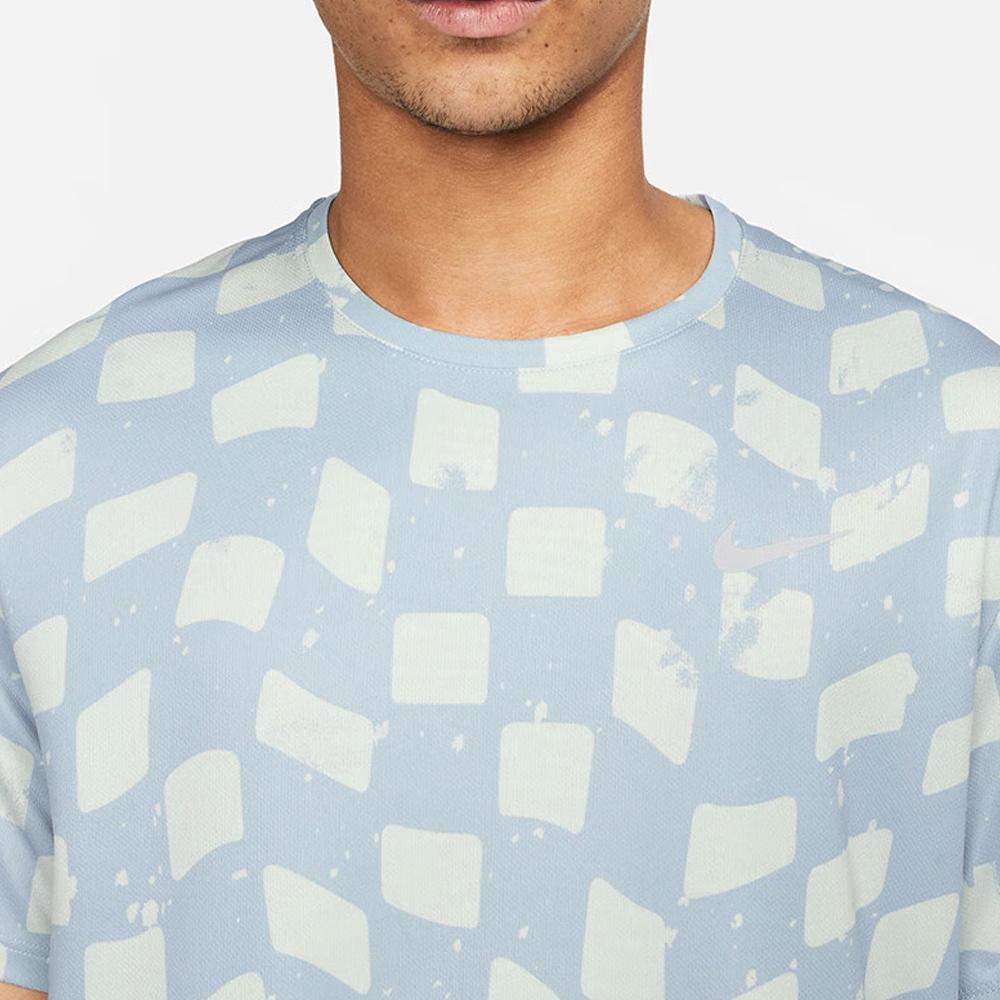 Nike Dri-FIT Printed Crew-Neck Pullover Short-Sleeve T-Shirt Men Tops Light-Blue DX0871-479