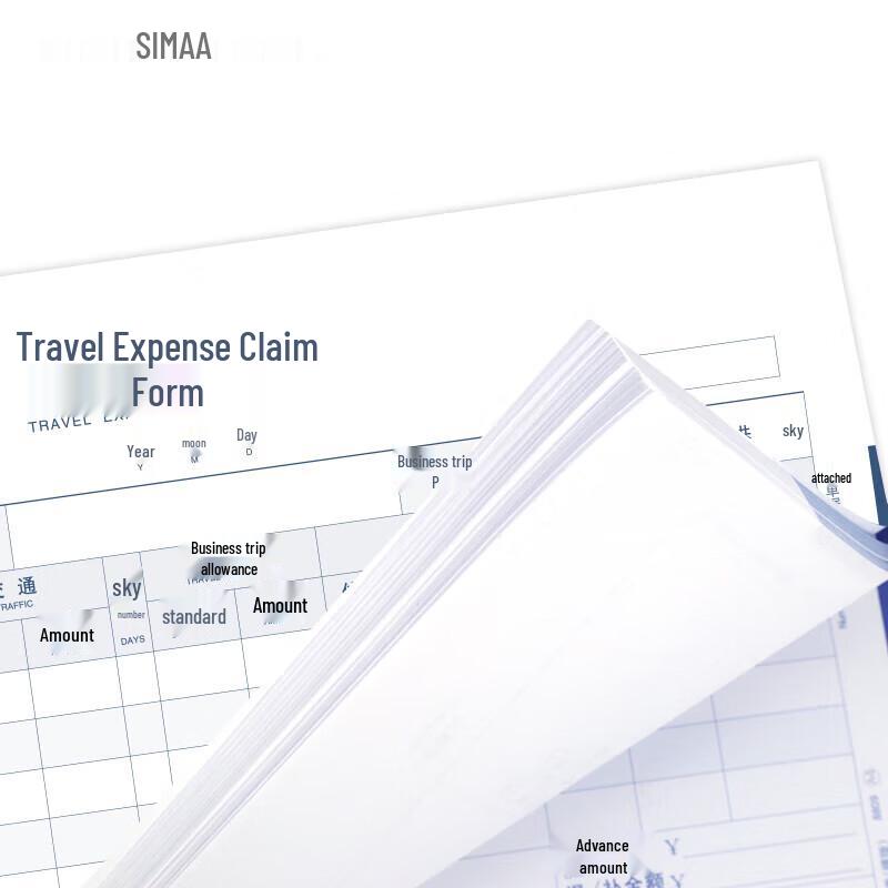 Xima A4 Landscape Travel Expense Reimbursement Forms, 5-Pack
