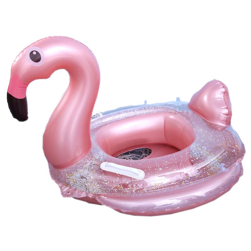 Multi Inflatable Floting Row Baby Infant Float Pool Swimming Ring with Sunshade Floating Seat Beach Party Pool Piscina