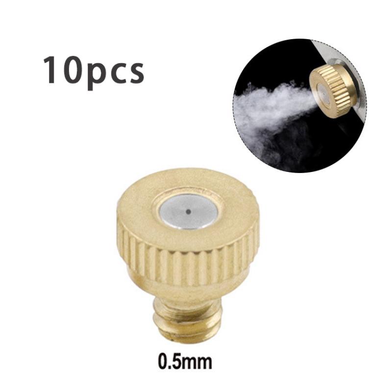 10Pcs Low Pressure Atomizing Misting Nozzle Spray Injector Atomization Spraying System Nozzle